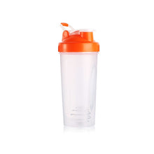 Load image into Gallery viewer, 600ml Protable Shaker Bottle Whey Protein Powder Gym Sports Bottle With Stirring Ball Leak Proof Lid Travel Outdoor Water Bottle
