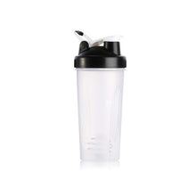 Load image into Gallery viewer, 600ml Protable Shaker Bottle Whey Protein Powder Gym Sports Bottle With Stirring Ball Leak Proof Lid Travel Outdoor Water Bottle
