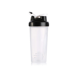 600ml Protable Shaker Bottle Whey Protein Powder Gym Sports Bottle With Stirring Ball Leak Proof Lid Travel Outdoor Water Bottle