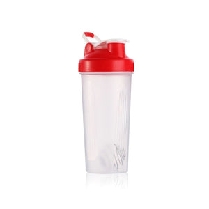 600ml Protable Shaker Bottle Whey Protein Powder Gym Sports Bottle With Stirring Ball Leak Proof Lid Travel Outdoor Water Bottle