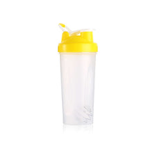 Load image into Gallery viewer, 600ml Protable Shaker Bottle Whey Protein Powder Gym Sports Bottle With Stirring Ball Leak Proof Lid Travel Outdoor Water Bottle
