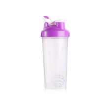 Load image into Gallery viewer, 600ml Protable Shaker Bottle Whey Protein Powder Gym Sports Bottle With Stirring Ball Leak Proof Lid Travel Outdoor Water Bottle
