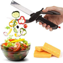 Load image into Gallery viewer, Kitchen Scissors Stainless Steel Knife With Cutting board Fruit Vegetable Clever Cutter Food chopper Kitchen gadgets tools
